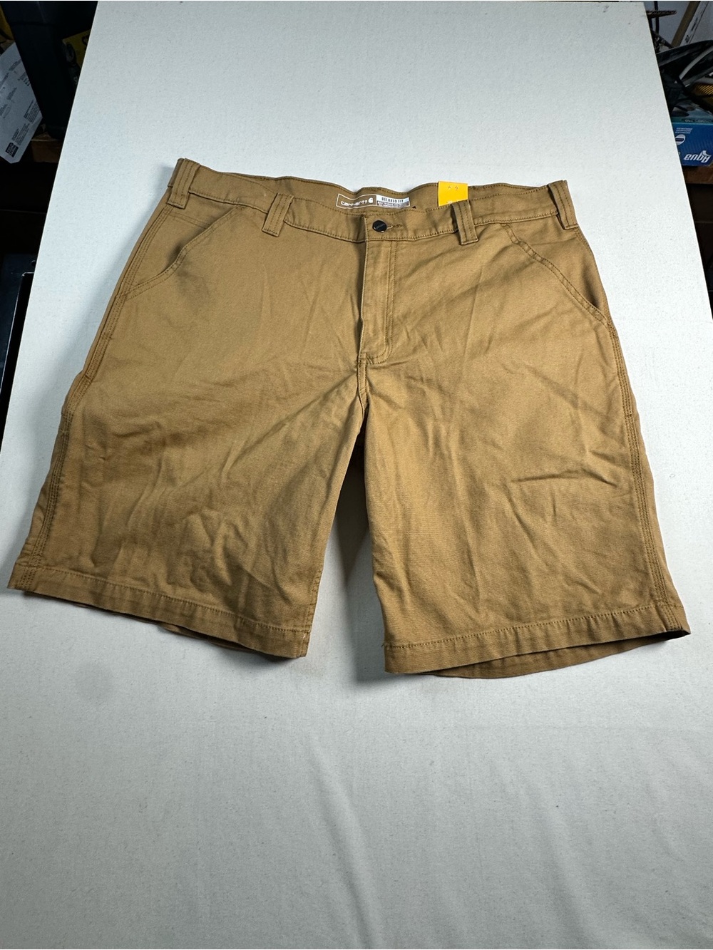 Carhartt Relaxed Fit 10" Rigby Canvas Work Short Hickory 38 waist